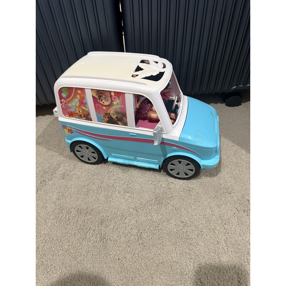 Barbie Ultimate Puppy Mobile Transforming SUV Pet Playset Van Mattel Pets 2015